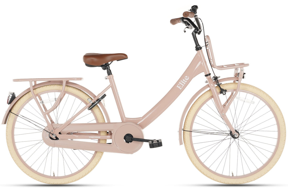 Elite Meisjesfiets 24 inch Zalm