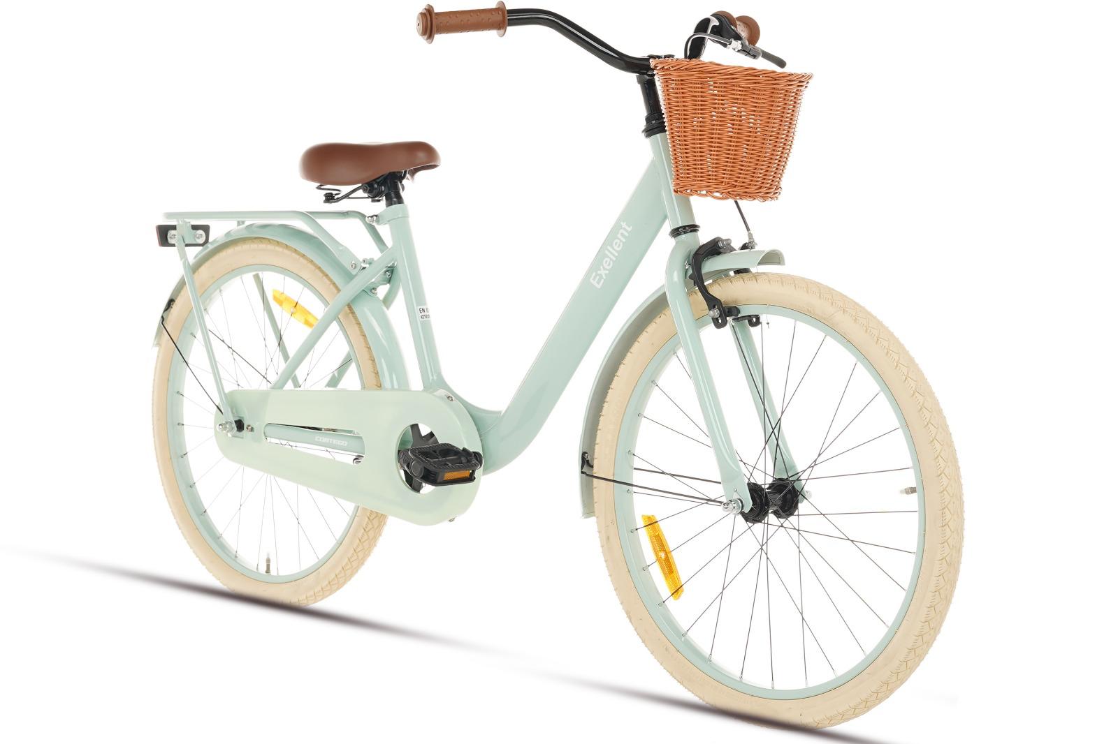 Mädchenfahrrad 22 Zoll Grün - Cortego Excellent Inkl. Vorderradgepäckträger - Kinderfahrrad