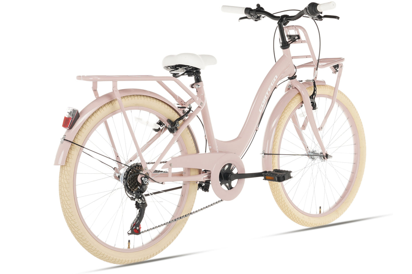 Cortego Flora Meisjesfiets 24 inch - 6 Versnellingen - Roze