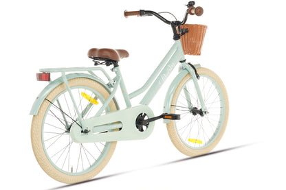 Liberty Mädchenfahrrad Grün 22 Zoll + Korb