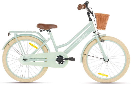 Liberty meisjesfiets Groen 20 inch + mand