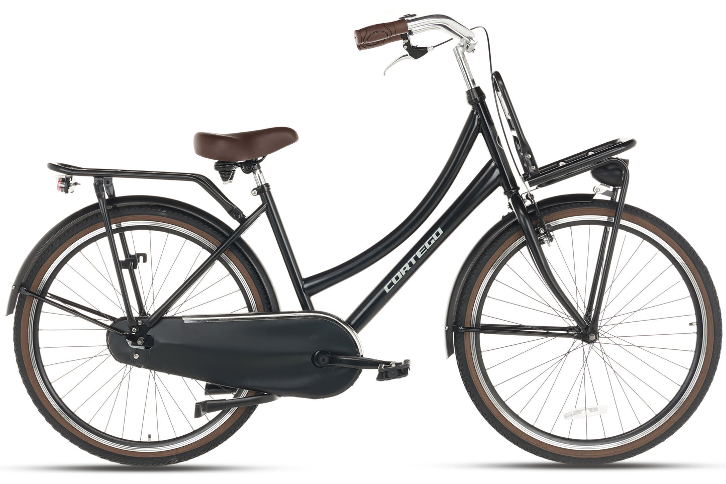 Cargo Mädchenfahrrad 26 Zoll - Mattschwarz