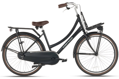 Cargo Mädchenfahrrad 26 Zoll - Mattschwarz