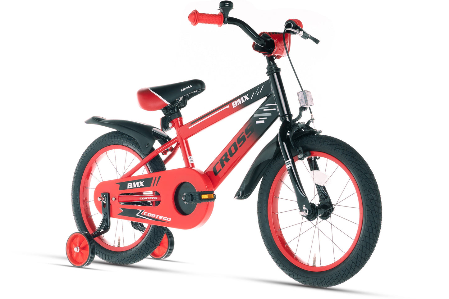 BMX Cross Jungenfahrrad Rot 16 Zoll