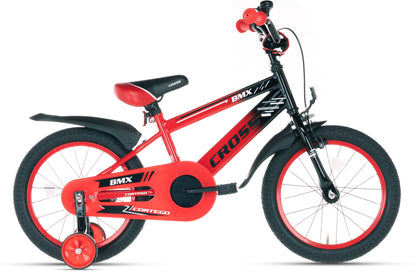 BMX Cross Jungenfahrrad Rot 16 Zoll