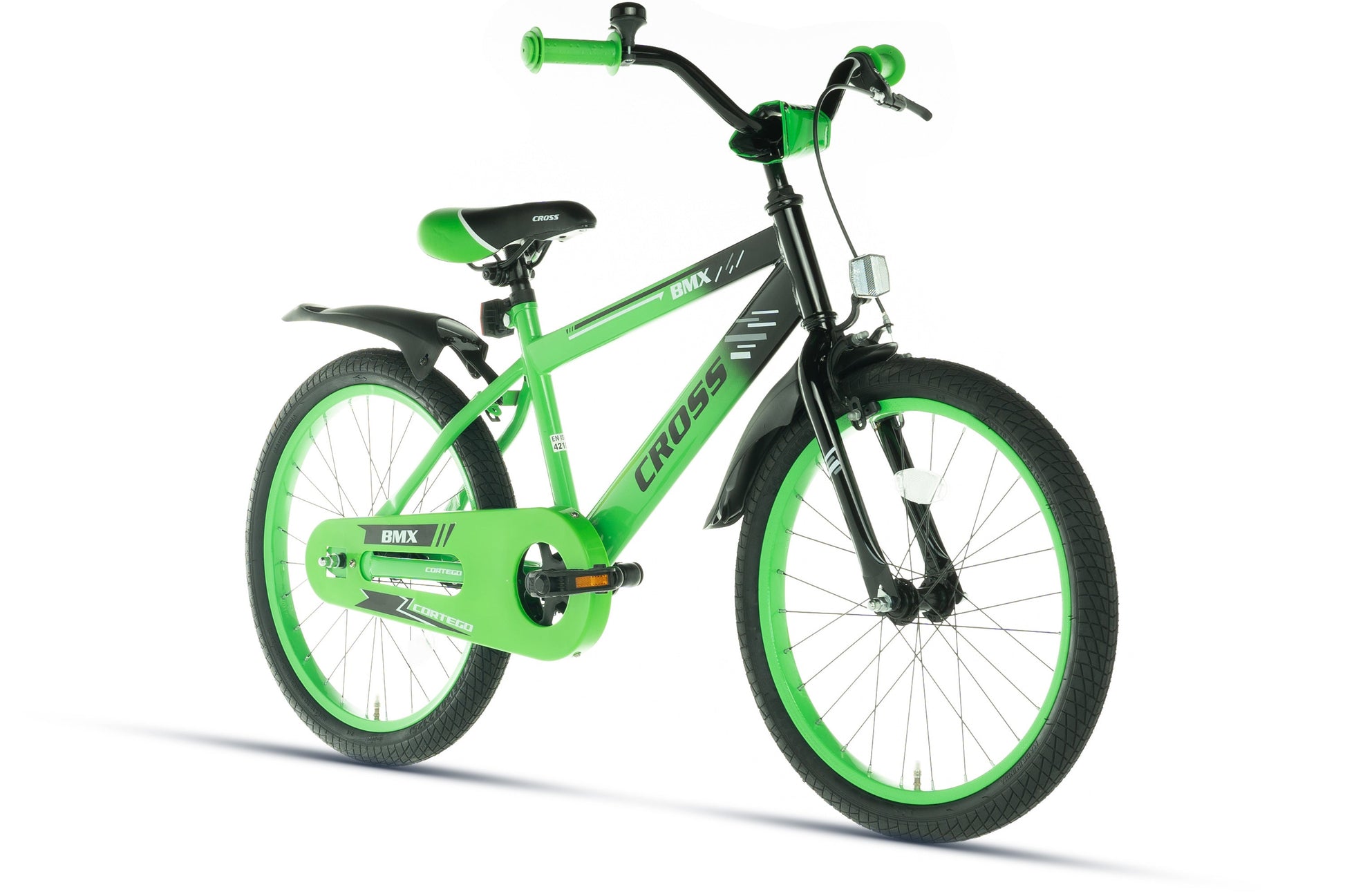 kinderfahrrad 22 zoll Jungenfahrrad 22 Zoll BMX Cross - Grün - Kinderfahrrad