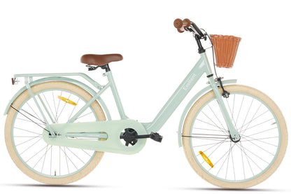 Excellent Mädchenfahrrad Grün 22 Zoll + Korb