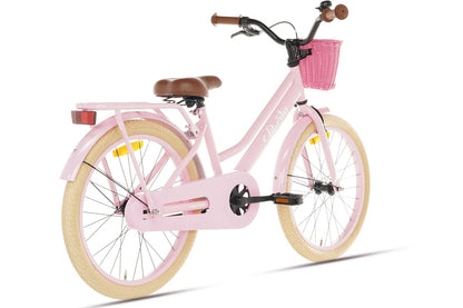 Liberty meisjesfiets Roze 20 inch + mand