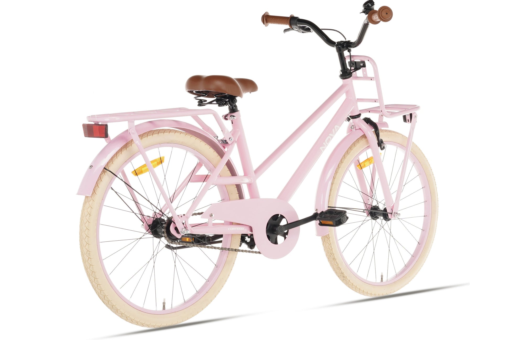 kinderfahrrad größe 22 zoll Mädchenfahrrad 22 Zoll Rosa - Cortego Nova Inkl. Vorderradgepäckträger - Kinderfahrrad