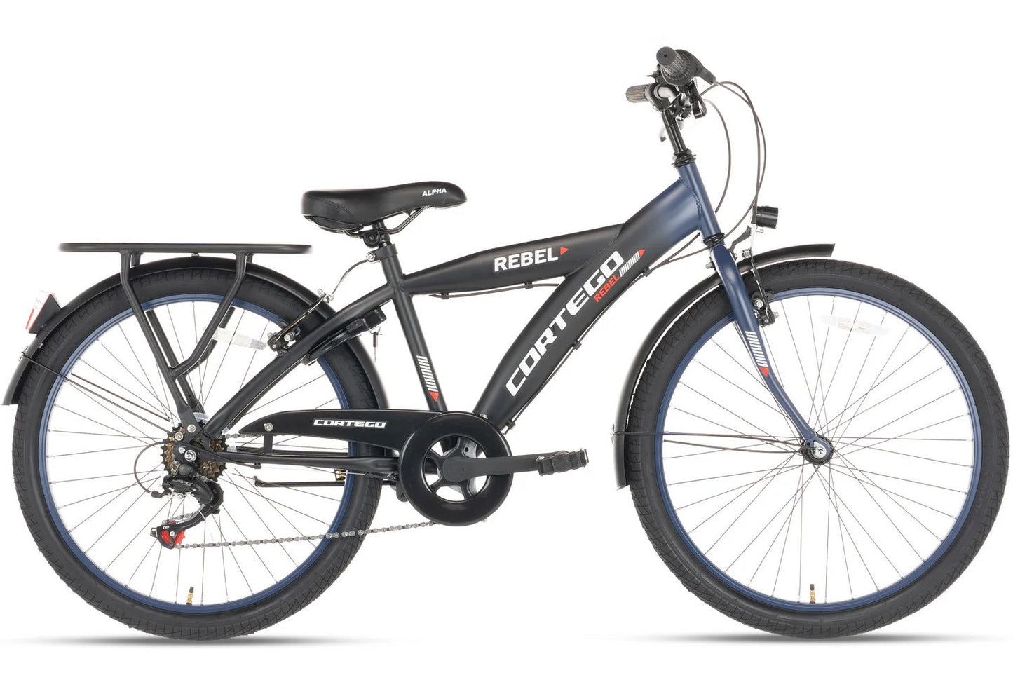 Rebel Jungenfahrrad 26 Zoll Blau - 6 Gänge
