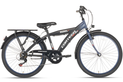 Rebel Jungenfahrrad 26 Zoll Blau - 6 Gänge