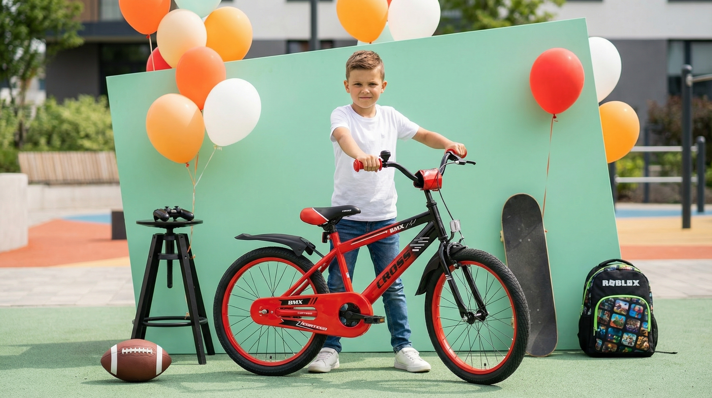 BMX Cross Jongensfiets rood 20 Inch