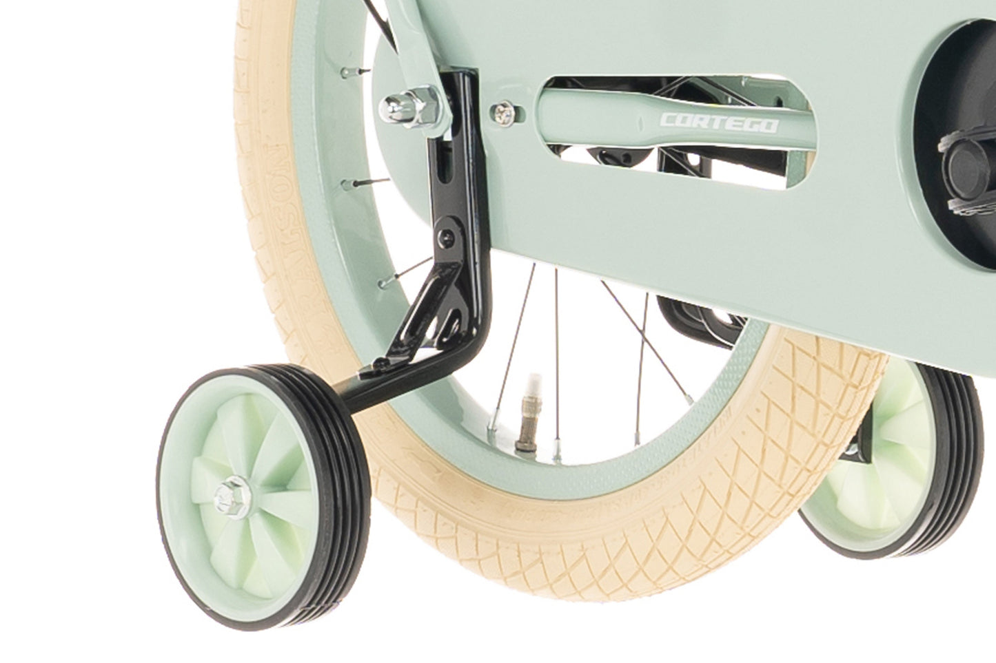 Liberty girls' bicycle Green 14 inch + basket