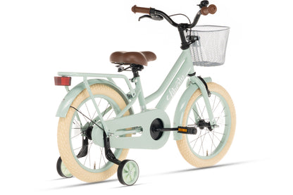 Liberty girls' bicycle Green 14 inch + basket