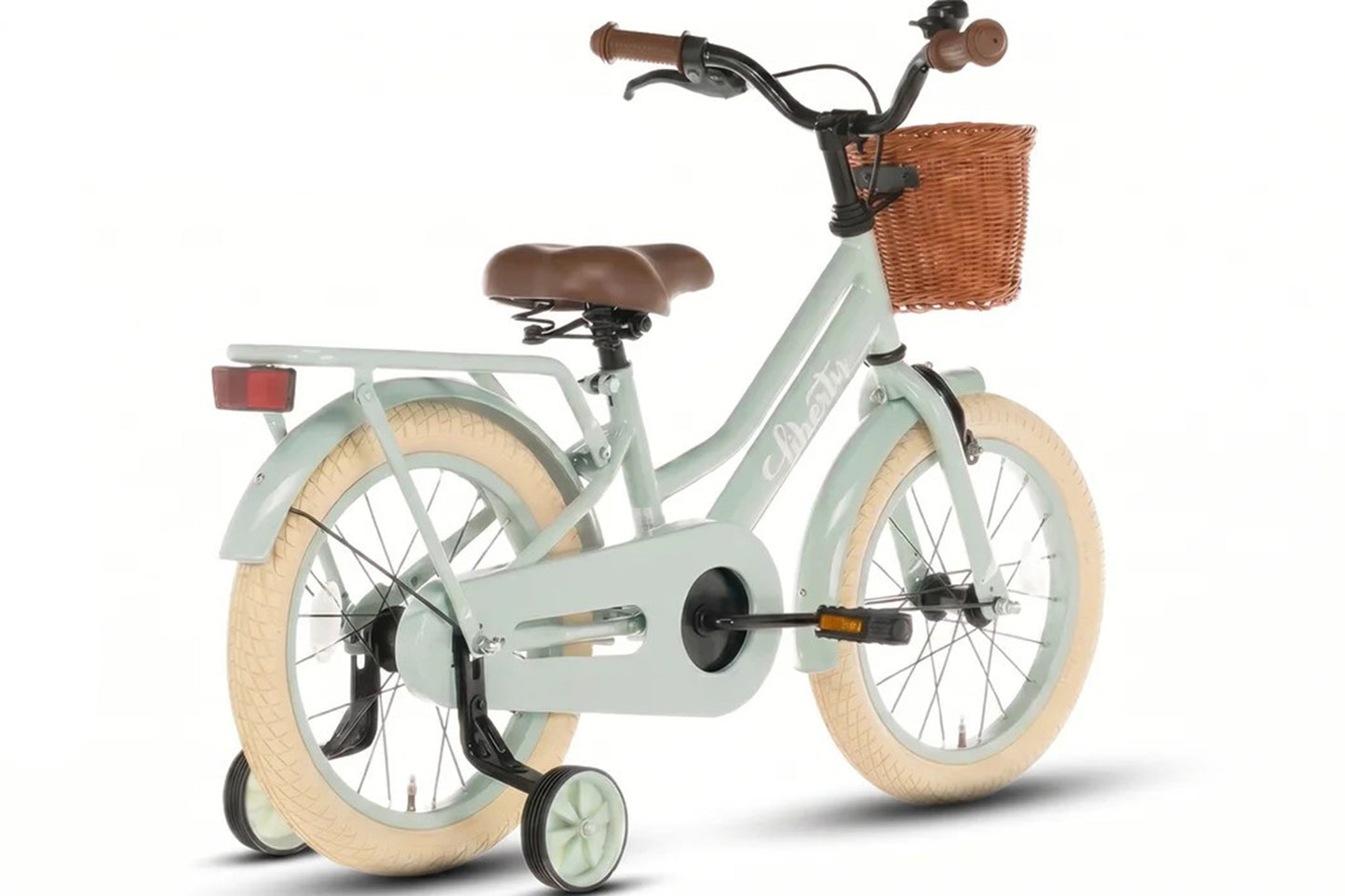 Liberty Mädchenfahrrad Grün 16 Zoll + Korb