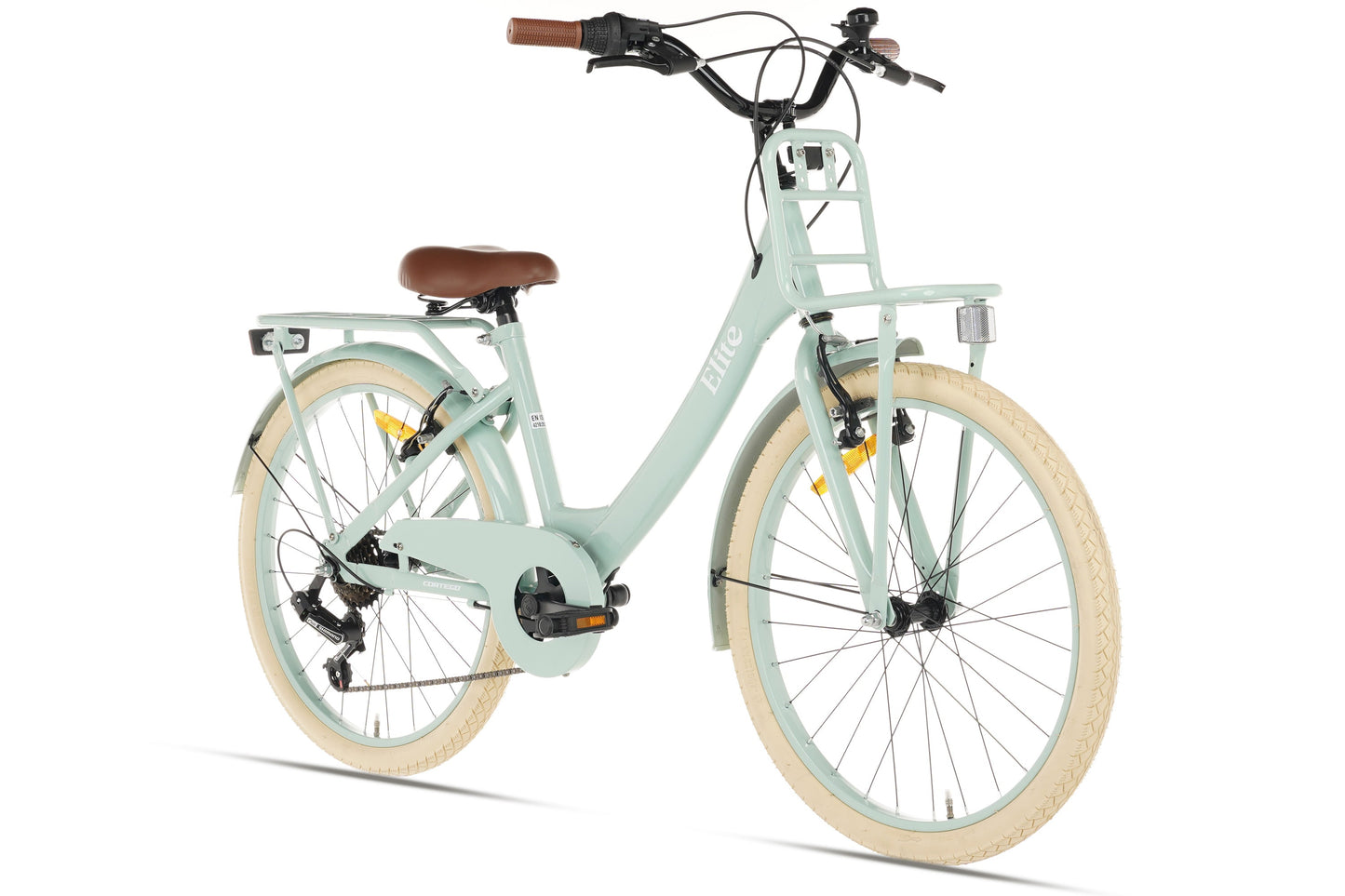 Elite Mädchenfahrrad 22 Zoll - 7 Gänge - Grün