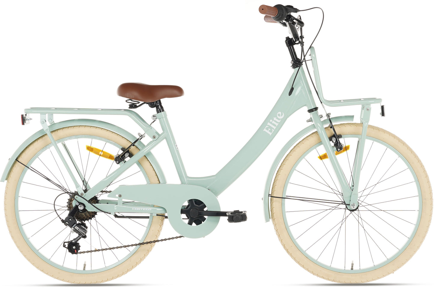 Elite Mädchenfahrrad 22 Zoll - 7 Gänge - Grün