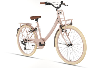 Elite Mädchenfahrrad 26 Zoll - 7 Gänge - Lachs
