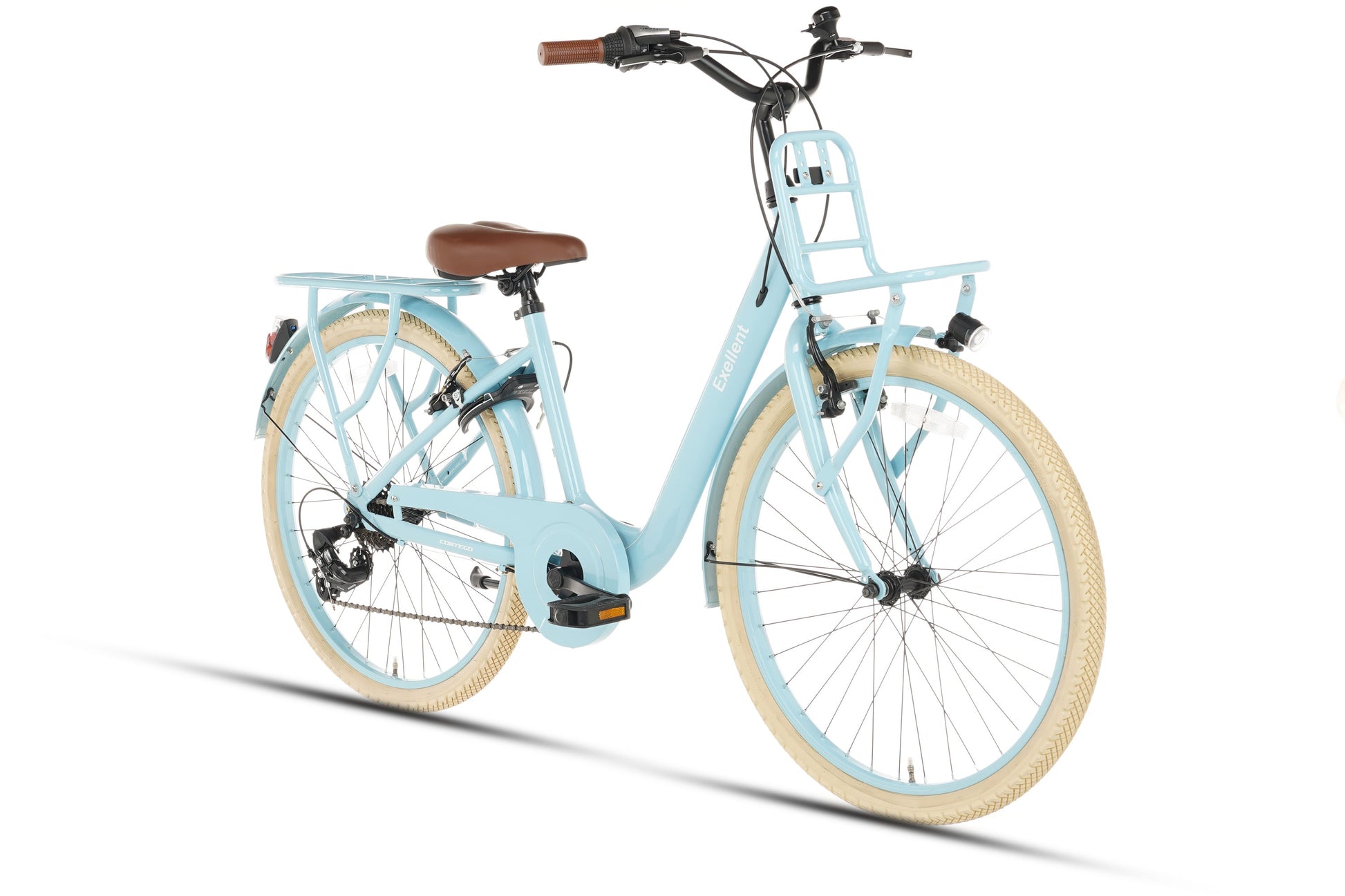 kinderfahrrad 24 zoll 7 gänge Transportrad 24 Zoll Mädchenrad - 7 Gänge - Blau