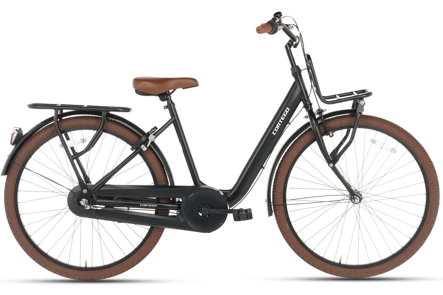 Excellent Mädchenfahrrad 26 Zoll - 3 Gänge - Mattschwarz