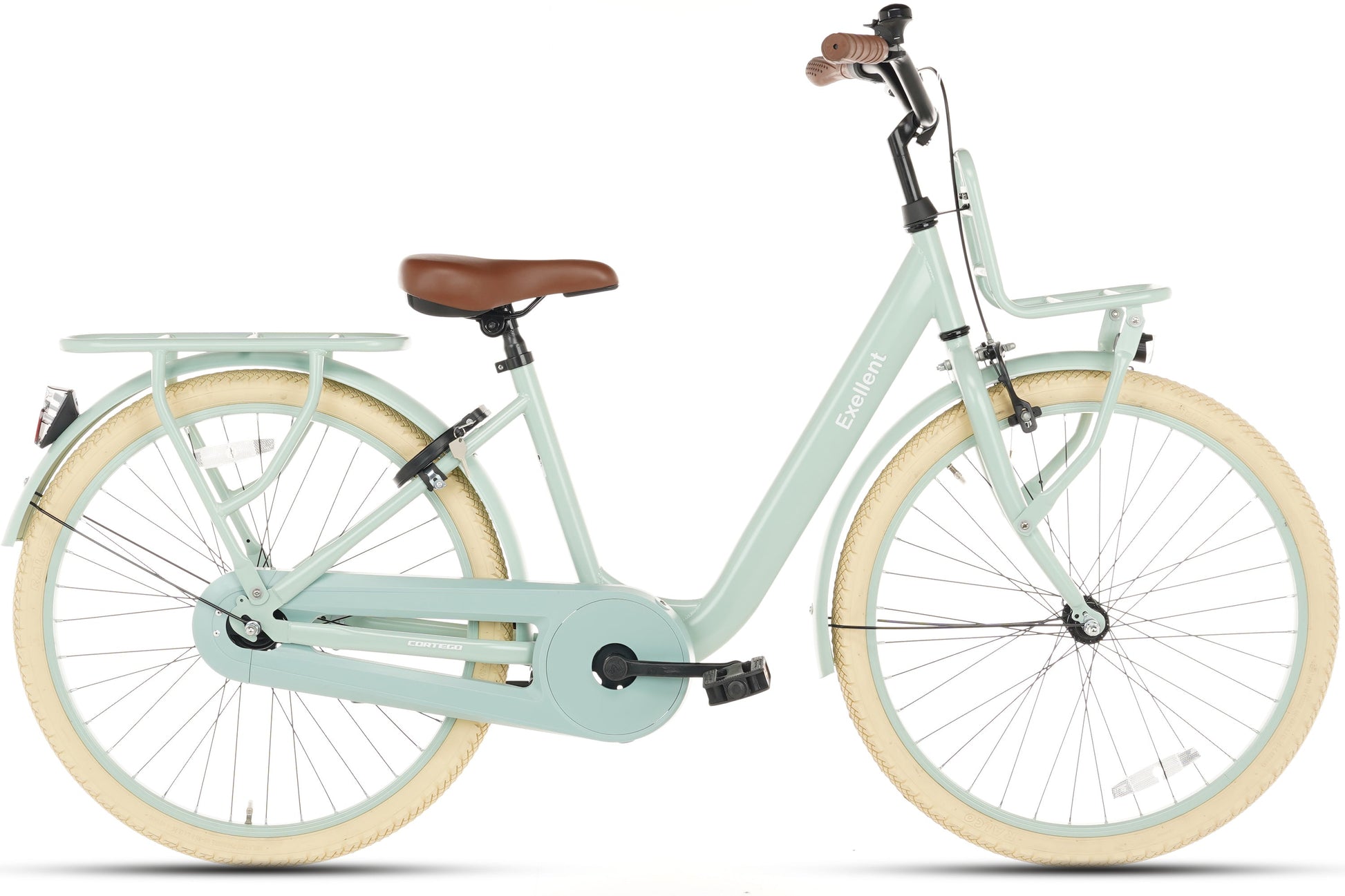 Mädchenfahrrad 24 Zoll Grün - Cortego Transportrad