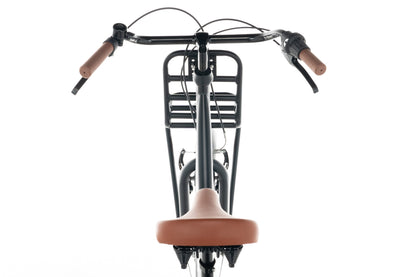 Transporter Mädchenfahrrad 24 Zoll - 7 Gänge - Mattschwarz