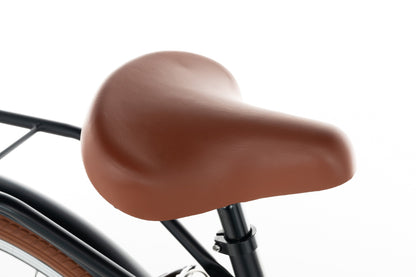 Transporter Mädchenfahrrad 26 Zoll Mattschwarz