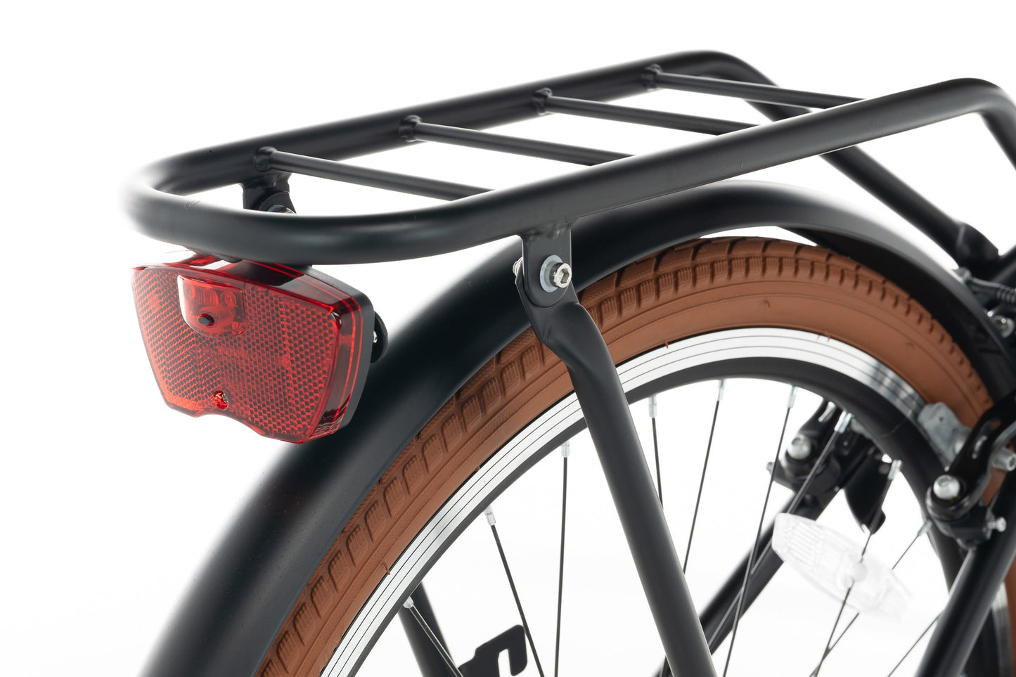Transporter Mädchenfahrrad 26 Zoll Mattschwarz