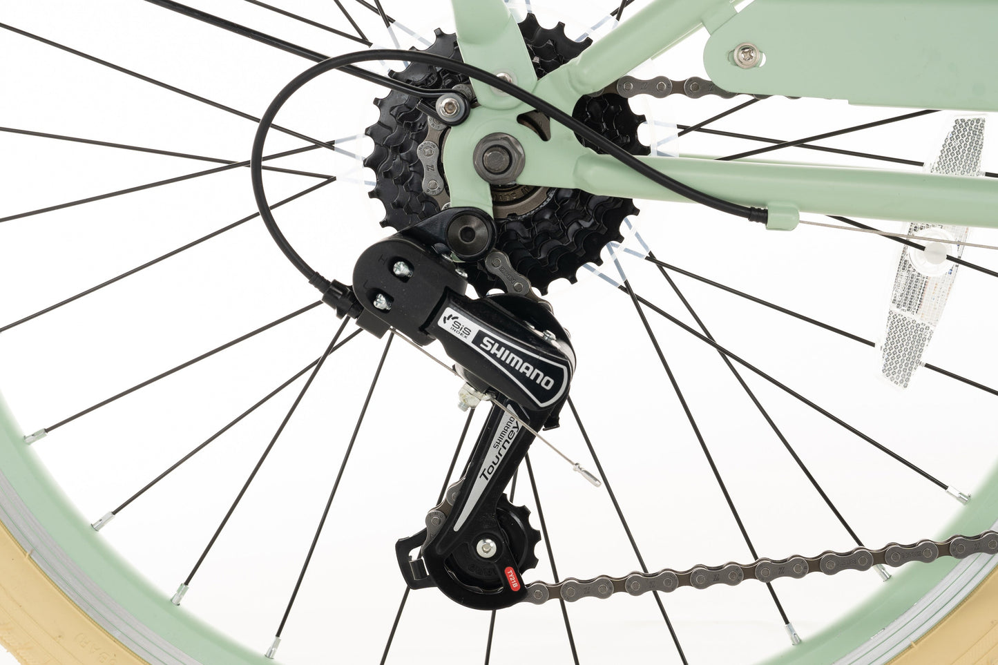 Transporter Mädchenfahrrad 26 Zoll - 7 Gänge - Grün