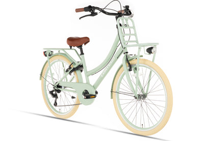 Transporter Mädchenfahrrad 26 Zoll - 7 Gänge - Grün