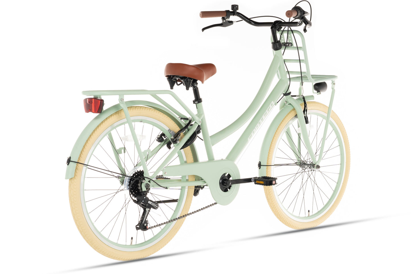 Transporter Mädchenfahrrad 26 Zoll - 7 Gänge - Grün