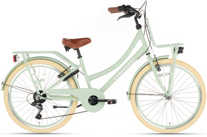 Transporter Mädchenfahrrad 26 Zoll - 7 Gänge - Grün