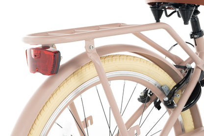 Transporter Mädchenfahrrad 24 Zoll - 7 Gänge - Lachs