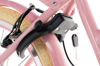 Transporter Mädchenfahrrad 22 Zoll - 7 Gänge - Rosa