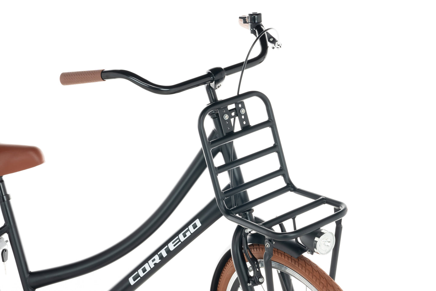 Transporter Mädchenfahrrad 26 Zoll Mattschwarz
