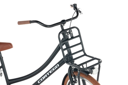Transporter Mädchenfahrrad 26 Zoll Mattschwarz
