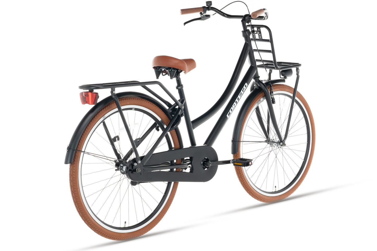Transporter Mädchenfahrrad 26 Zoll Mattschwarz