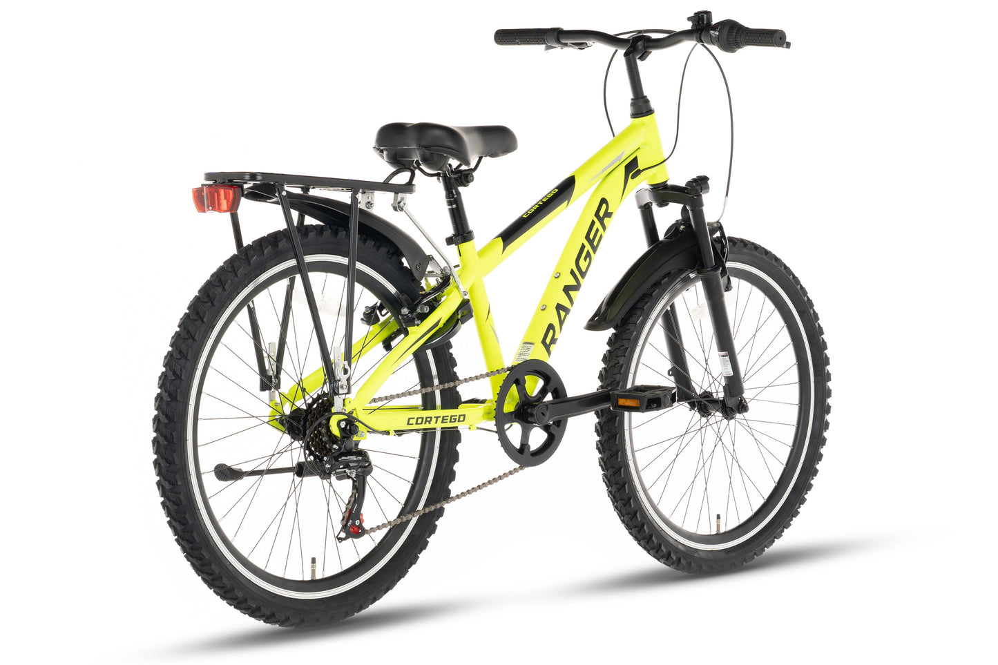 Ranger Plus 7-speed boys' bicycle 24 inch fluorescent yellow