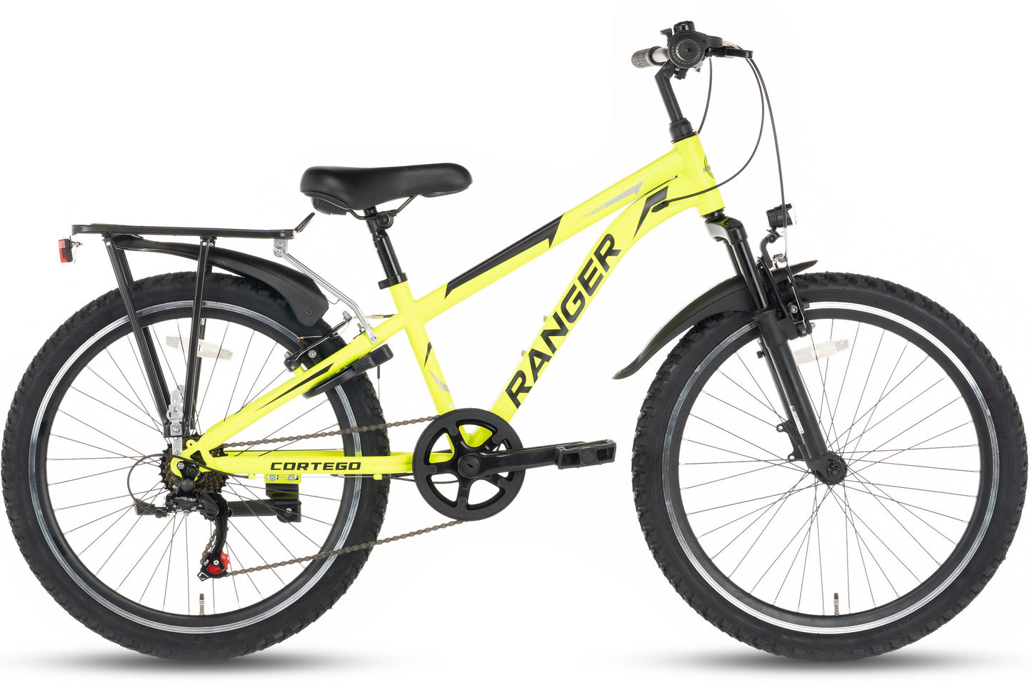 Ranger Plus 7-speed boys' bicycle 24 inch fluorescent yellow