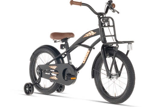 Cruiser Jungenfahrrad Schwarz 16 Zoll