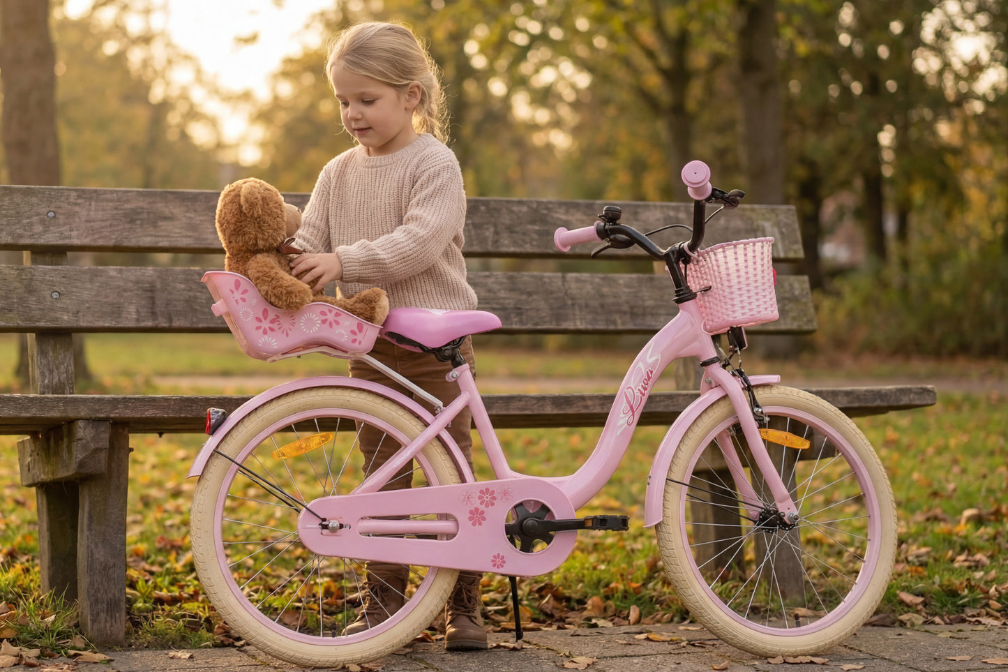 Liva Mädchenfahrrad, rosa, 22 Zoll