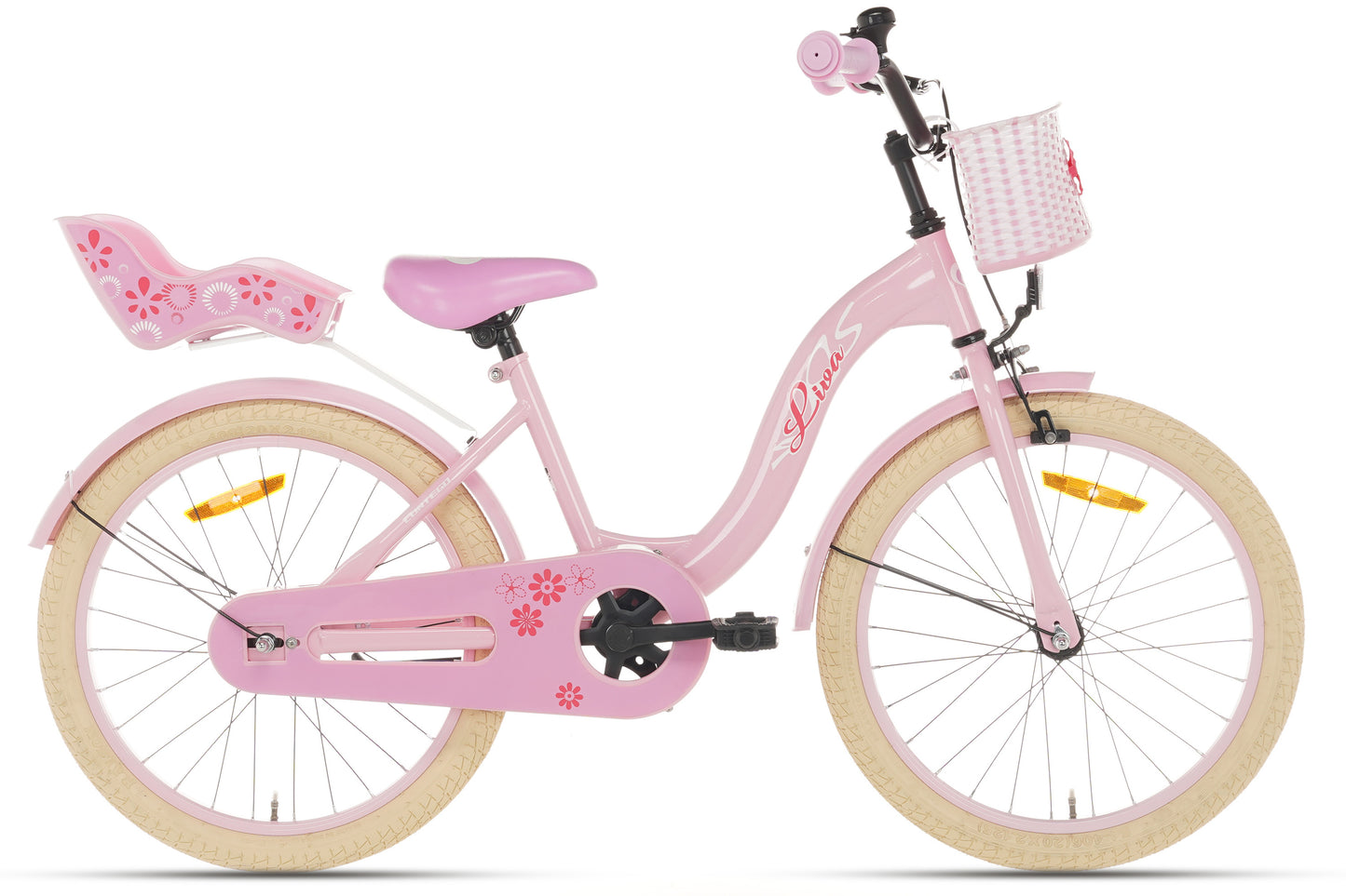 Liva Mädchenfahrrad, rosa, 22 Zoll