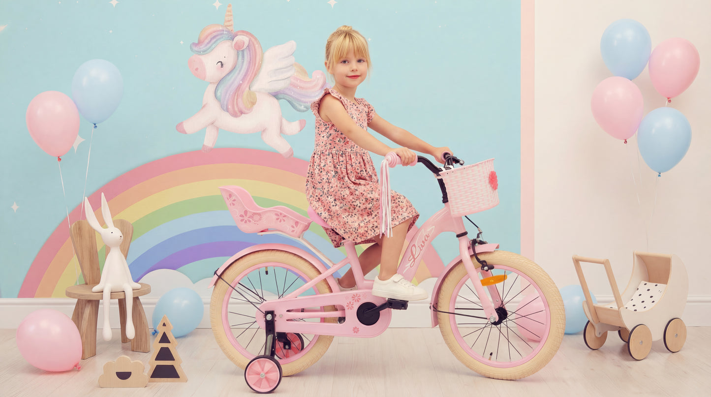 Liva Mädchenfahrrad Pink 14 Zoll