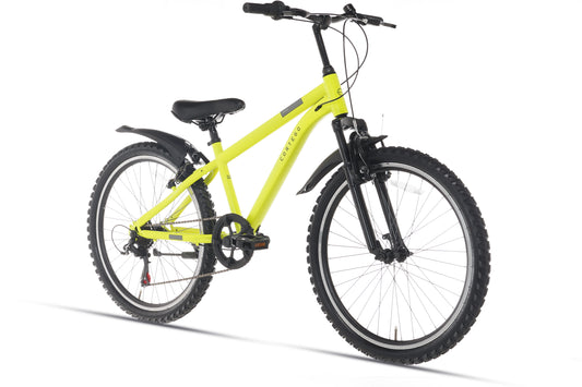 Ranger 7-speed Jongensfiets 24 inch Fluogeel