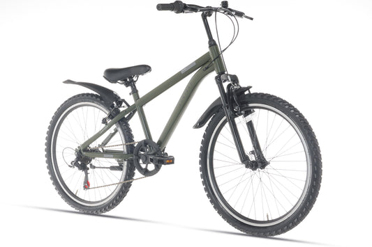 Ranger 7-speed Jongensfiets 24 inch Leger groen