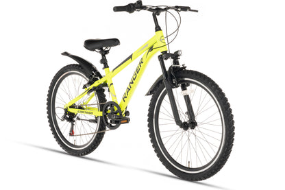 Ranger 7-speed boys' bicycle 26 inch fluorescent yellow 