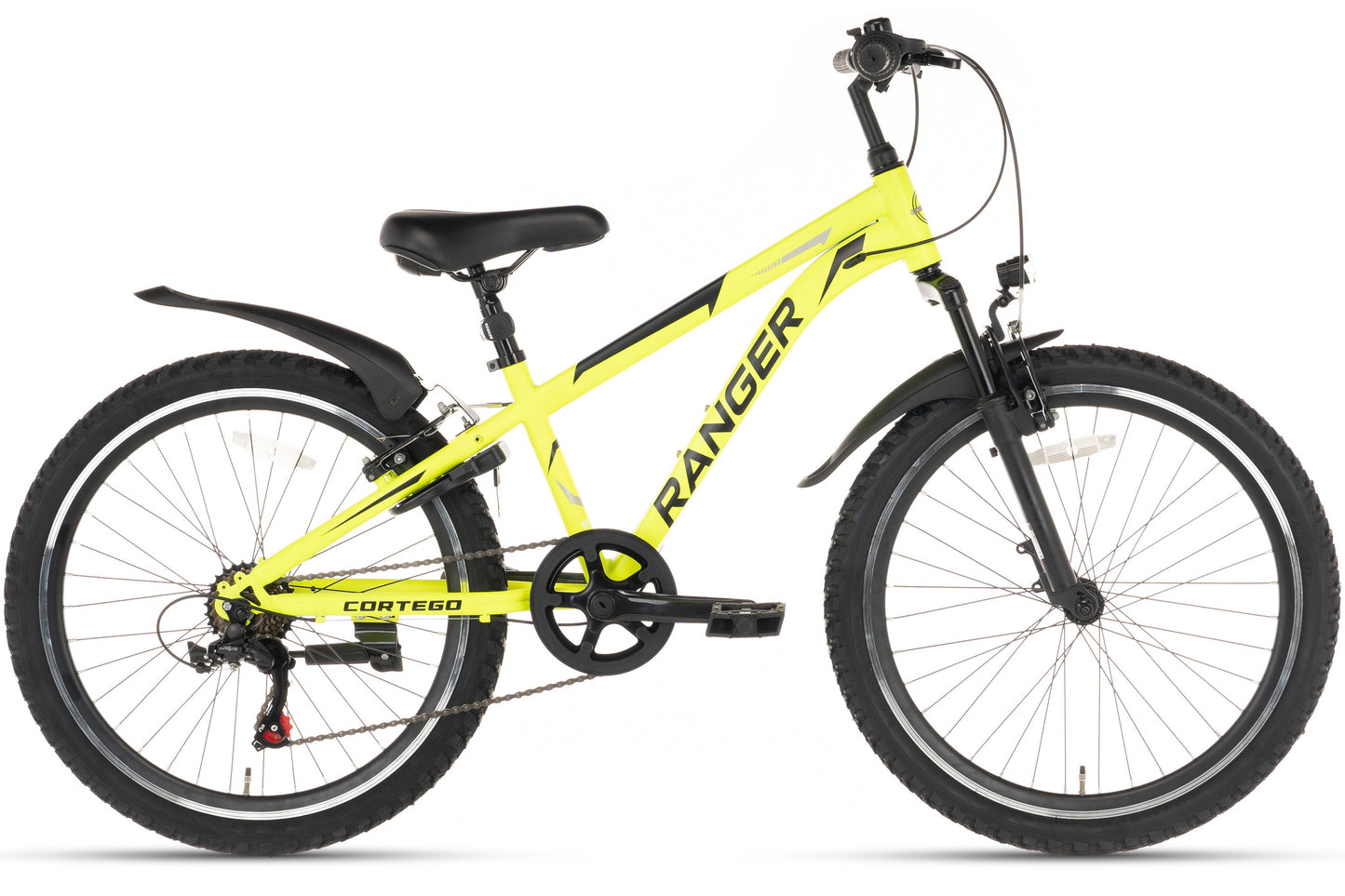 Ranger 7-speed boys' bicycle 26 inch fluorescent yellow 