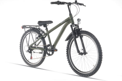 Ranger Plus 7-speed Jongensfiets 24 inch Leger groen