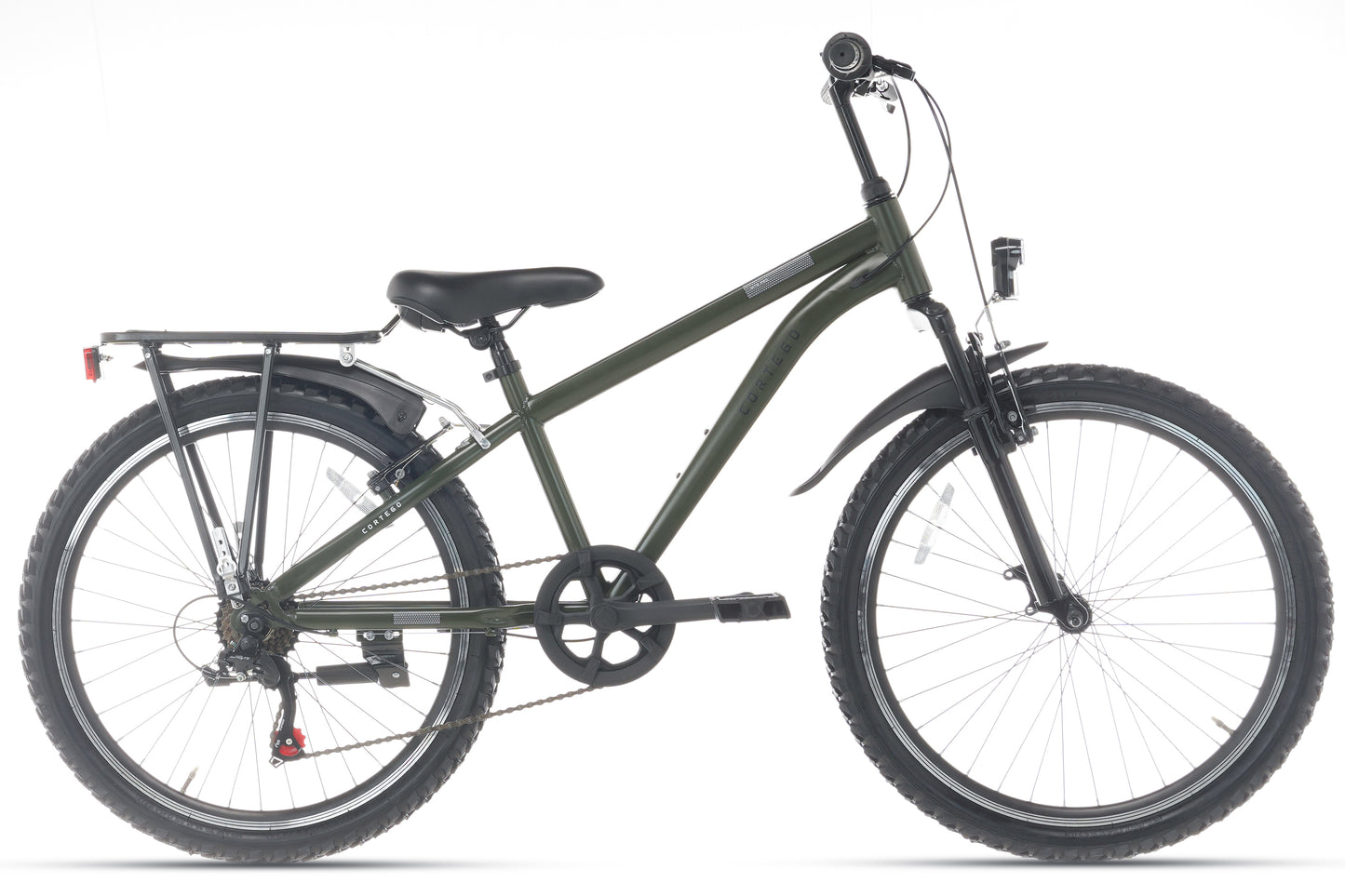 Ranger Plus 7-speed Jongensfiets 24 inch Leger groen