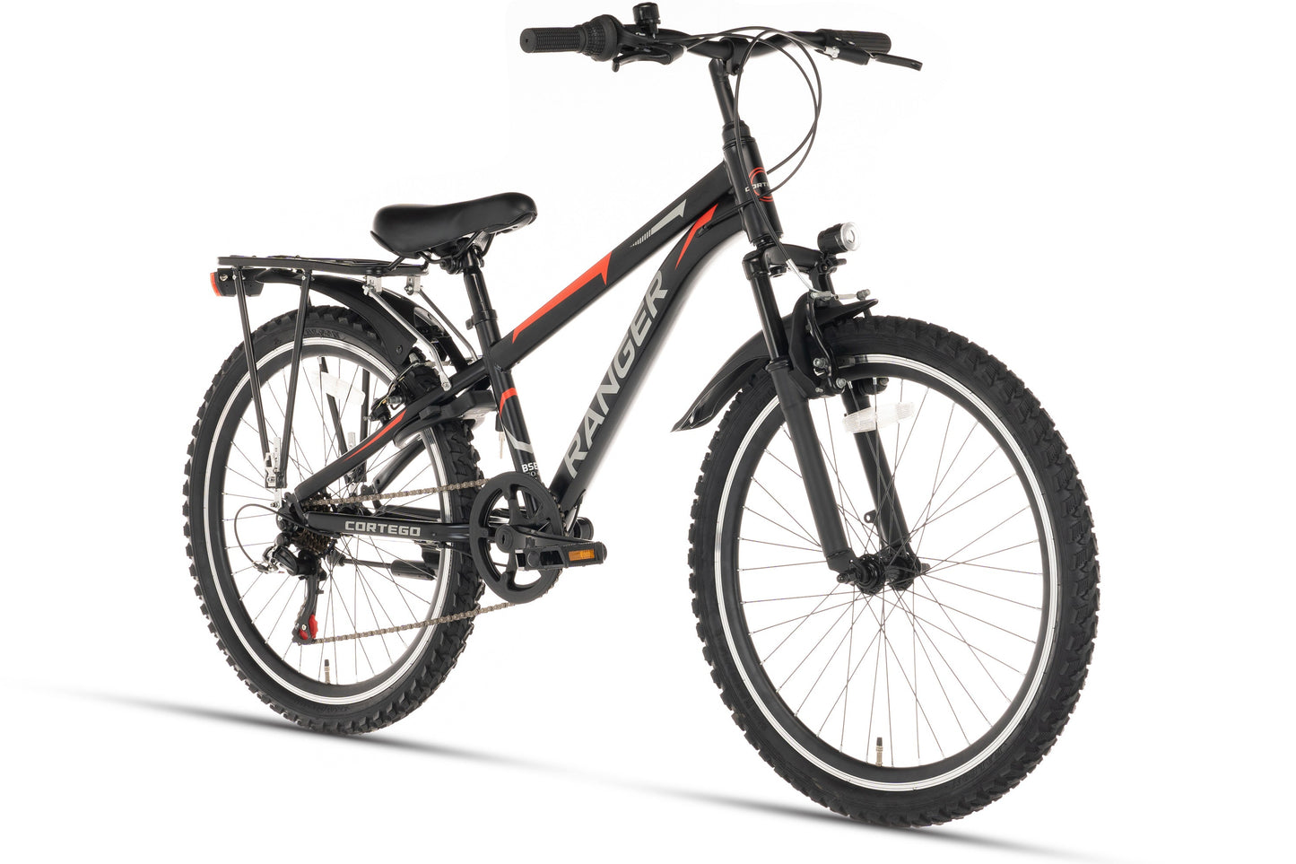 Ranger Plus 7-Gang Jungenfahrrad 26 Zoll Schwarz